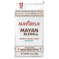 Mayorga Organic Coffee 12oz Mayan Blend - Medium Roast Whole Bean Specialty Grade Coffee, 100% Arabica, Slow Roasted, Chocolate and Floral Flavor with Low Acidity - USDA Organic, Non-GMO, Kosher