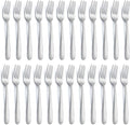 24 Pieces Dinner Forks, Forks Silverware(8 inches), Food Grade Stainless Steel Flatware Forks, Mirror Polished & Dishwasher Safe, Using for Home, Restaurant or Kitchen