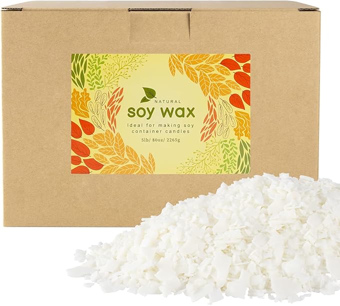 CLTNIKET Pure Soy Wax for Making Candle-DIY Soy Wax Candle-5 Pound Bag