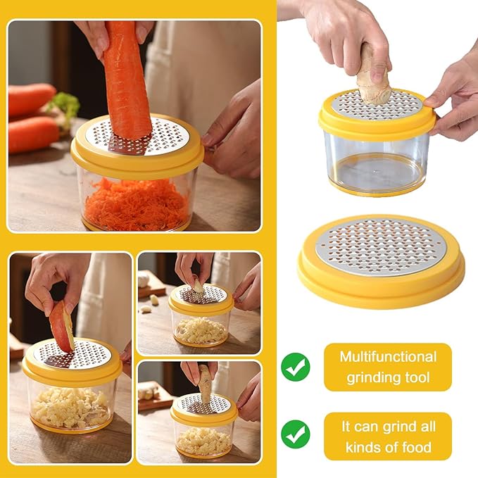 Corn Cob Stripper, Corn Peeler for Corn on the Cob, Quick Corn Cutter Tool, Corn shucker off the Cob with Bowl & Safety Handle [Yellow]
