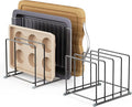Cutting Board Organizer-1.6in Wide Kitchen Cutting Board Holder Stand for Pan,Baking Sheets,Cookie Sheets with 4 Slots,Baking Sheet Oragnizer(2PC-Large)