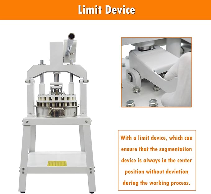 INTSUPERMAI Dough Divider Cutter Machine 1.27oz-6.77oz Dough Divider and Rounder Machine 30PCS Manual Dough Quantitative Partition Machine