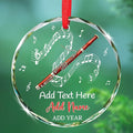 Bassoon Playing Xmas Tree Glass Ornaments, Personalized Bassoonist Ornament Christmas 2025, Bassoon Christmas Ornament Gift for Instrument Player, Custom Text & Name Musical Instrument Glass Keepsake