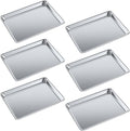 Pack of 6 | 13 in. x 18 in. Half Size Aluminum Bun. / Sheet Pan | Ideal for baking, roasting, cooling, prepping, or storing - a must-have in restaurants, bakeries, and busy kitchens.