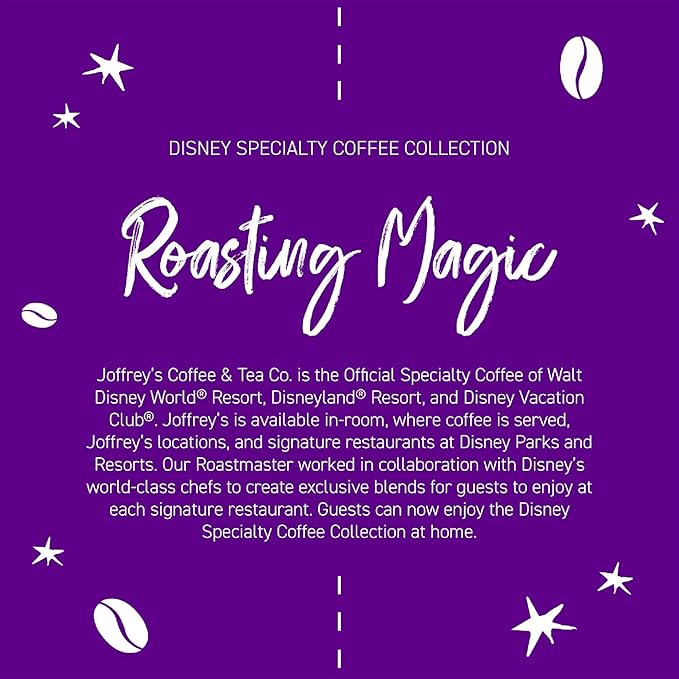 Joffrey's Coffee - Disney Ursula Cauldron Brew, Disney Specialty Coffee Collection, Arabica Ground Coffee, Artisan Medium Roast, Rich & Smooth Taste (Ground, 11oz)