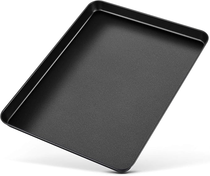P&P CHEF 16 Inch Baking Cookie Sheet Pan, Carbon Steel Oven Tray, Non Stick Bakeware for Cooking Baking Bread Meat Vegetables, Sturdy & Healthy, Easy Clean, 1Pc