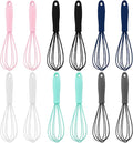 Whisk,6.7in Non Scratch Silicone Whisks,Balloon Egg Beater Perfect For Blending,Whisking,Beating,Frothing Stirring Set Of 12