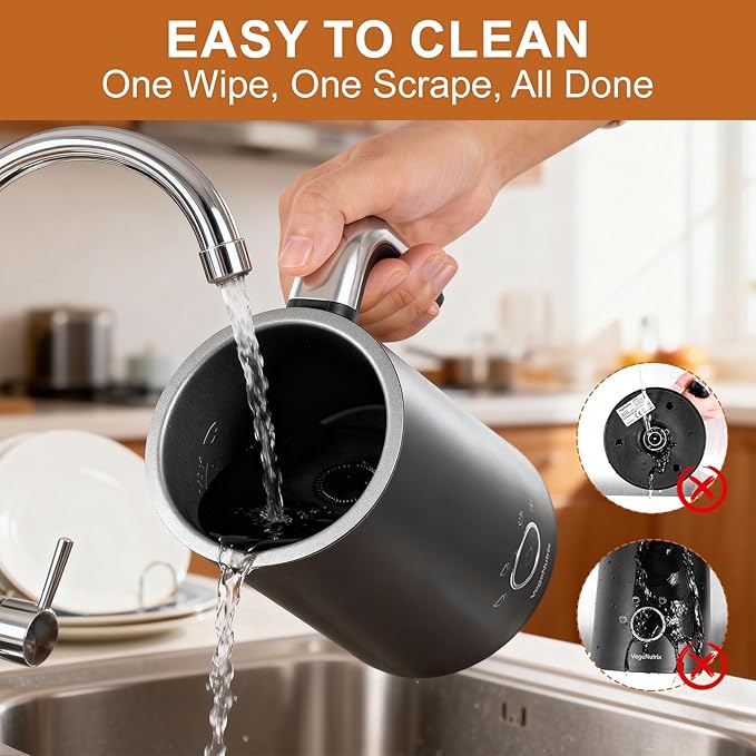 Milk Frother, Electric Milk Frother and Steamer 400W, Automatic Warm and Cold Foam Maker and Milk Warmer 4 in 1 with 2 Whisk for Latte, Cappuccino, Macchiato, Hot Chocolate Coffee