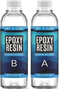 Epoxy Resin for Crystal Clear Casting & Coating – 16 oz Kit – Bubble Free, Non-Yellowing, Two Part, Self-Leveling Art Resin – for Tumblers, Jewelry, Molds, Table Top, & Crafts – USA Small Business