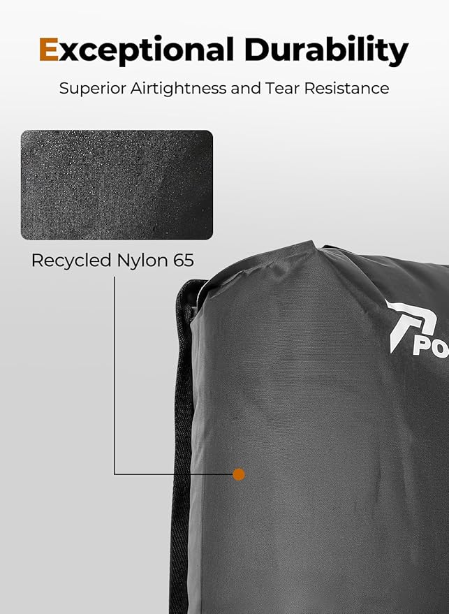 Vacuum Bags for Travel with Wireless Pump, IP67 Waterproof, Reusable Space Saver Compression Bags for Backpack, Suitcase, Home Storage(1 Pack + Pump)