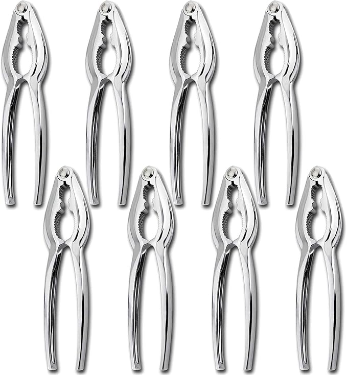 Crab Crackers and Tools, Lobster Crackers, Seafood Crab Leg Cracker Tools, Nut Cracker Set, 8 Pack