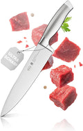 Rösle Basics Line Stainless Steel Chef's Knife, 8-inch Blade,Silver