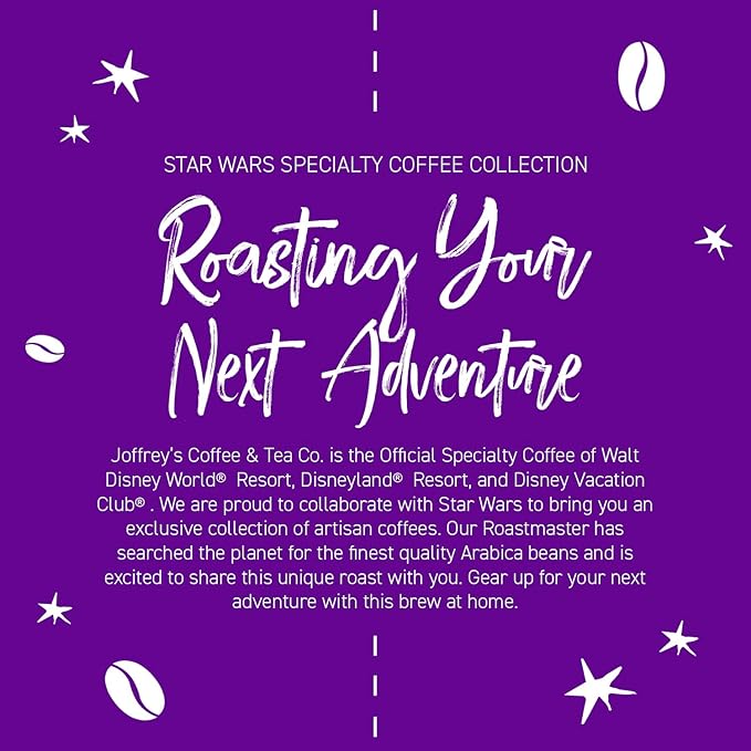 Joffrey's Coffee - STAR WARS™ Double Saber Blend, STAR WARS Licensed Coffee Collection, Artisan Dark Roast, Robust & Smooth Taste, Brew or French Press (Whole Bean, 11oz)