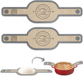 Silicone Bread Sling Dutch Oven Liner, Non-Stick & Easy Clean Reusable Oval Silicone Baking Mat with Long Handles, Easy to Transfer Sourdough - 2 Gray Set