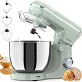 Electric Stand Mixer,10 Speeds Tilt-Head Food Mixer, 3-IN-1 Kitchen Mixer for Daily Cooks with 6QT Bowl,Dough Hook, Beater, Whisk (Morandi Green, Dishwasher safe)