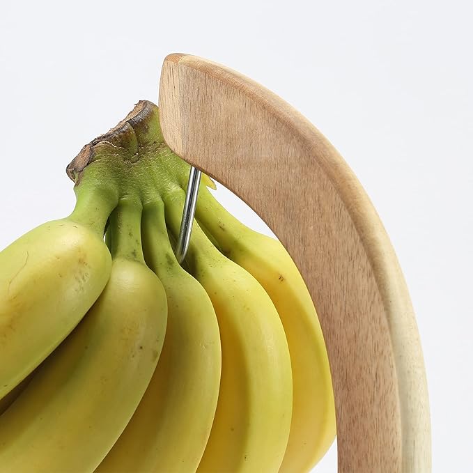 everous Banana Hanger black Marble Base,Modern Banana Holder Tree Stand for kitchen home None Slip Banana Rack Banana holder stand