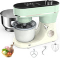 Stand Mixer Set, 6QT Kitchen Mixer with LED Touchscreen, 11-Speed Tilt-Head Mixer with Timer, 4 Preset Menus, Stainless Steel Bowl, Dough Hook, Whisk, Beater,Plus 2QT Ice Cream Maker Attachment