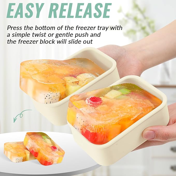 6 Packs 1 Cup Silicone Soup Freezer Molds with Lid Silicone Soup Freezer Trays Rectangle Reusable Food Preserving Tray Freezing Sauces Stews(Beige)