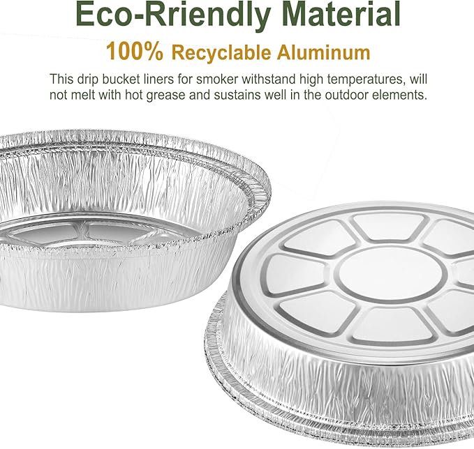 9" Aluminum Foil Pans with Clear Lids 50 Pack,Heavy Duty Disposable Containers for Roasting,Storing,Baking,Cooking,Recyclable