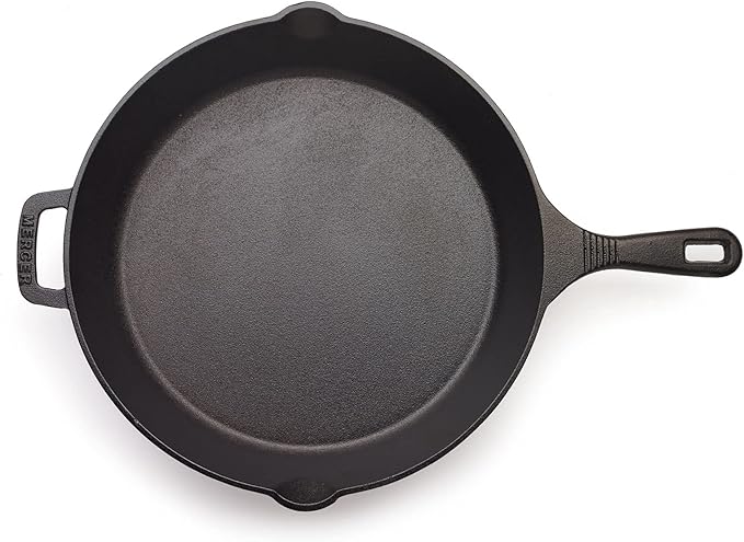 Mercer Culinary Pre-Seasoned Cast Iron Skillet, 12-Inch