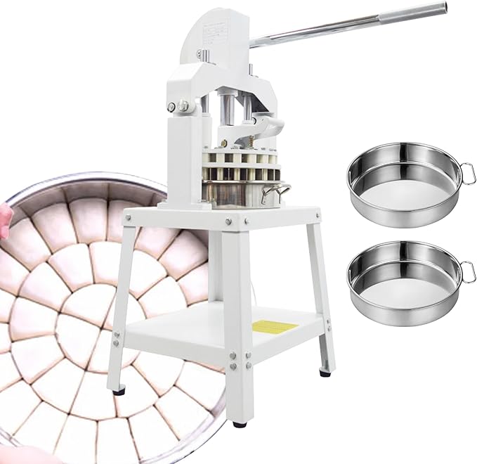 INTSUPERMAI Manual Dough Divider Rounder 36pcs Commercial Dough Cutter DIvider Cutting Machine Hydraulic Hand Press Dough Equal Divider Maker Lump Spacer Bakery for Bread