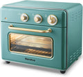 Neretva [21 QT& 6-in-1] Toaster Oven & Air Fryer, Compact Toaster Ovens Countertop with 5 Slices 1500W Rapid Heat Air Fryer Toaster Oven Combo Stainless Steel for Bake/Toast/Broil/Air Fryer/Defrost