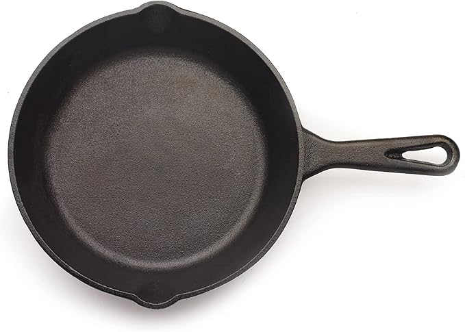 Mercer Culinary Pre-Seasoned Cast Iron Skillet, 8-Inch (Pack of 8)