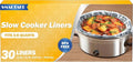 SMARTAKE Slow Cooker Liners, Large Size 13"x 21" Disposable Cooking Bags, Fit 3QT to 8QT for Slow Cooker, Cooking Trays, Suitable for Oval & Round Pots, 30 Liners