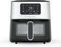 Cuisinart Air Fryer, 6-Quart Basket Large Fryer with 5 Cooking Functions to Roast, Bake, Broil, Air Fry and Keep Warm, 5 Airfryer Presets, Dishwasher-Safe Parts, AIR-200, Stainless Steel & Black