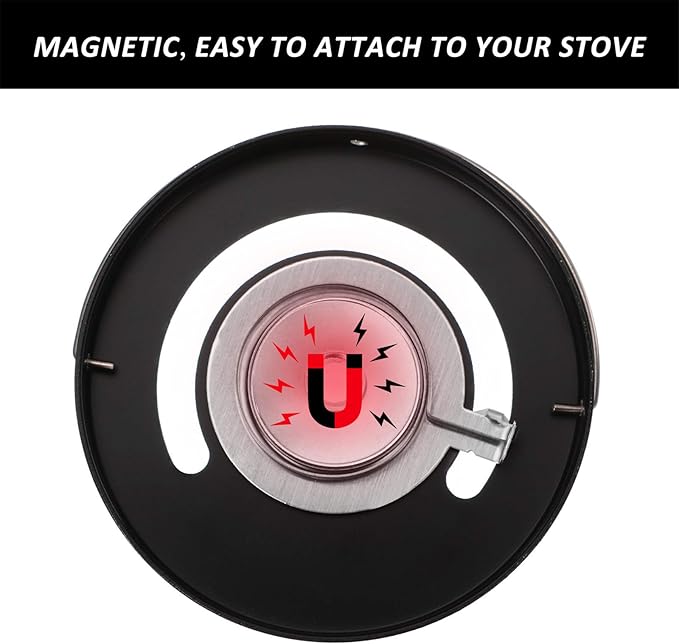 Magnetic Wood Stove Thermometer Oven Temperature Thermometer for Wood Burning Gas Stoves Chimney Pipe Avoiding Destroyed by Overheat(2 Pieces)