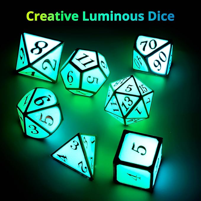 LET'S RESIN Upgraded Large DND Silicone Molds for Resin with 7 Cavities, Polyhedral Stereoscopic Game Epoxy Resin Molds for DIY Dice Making, Table Board Game