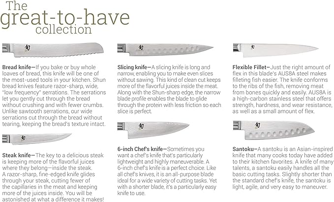 Shun Bamboo Steak Knife Block, 6 Slot Sidecar Steak Knife Holder, Made from Genuine Bamboo, Kitchen Storage for Professional and Home Chefs