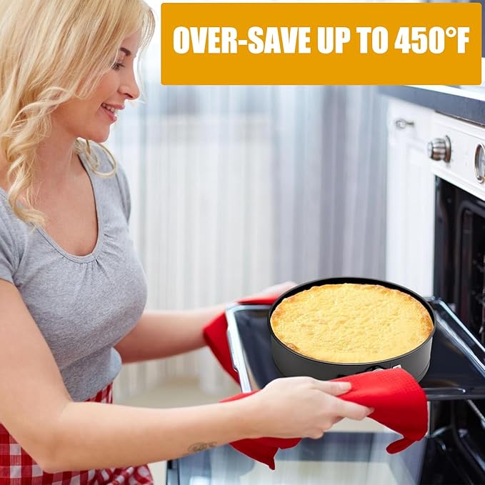 10 Inch Springform Pan Round Non Stick Cheesecake Pan Durable Baking Cake Pans with Removable Bottom Cake Molds for Baking