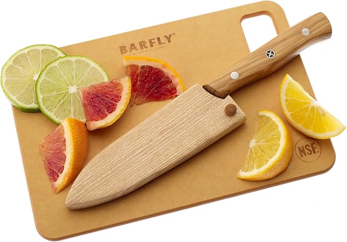 Proposed Value: Mercer Culinary Premium Grade Super Steel, 5-Inch Bar Knife, Spalted Maple Handle/Saya Cover