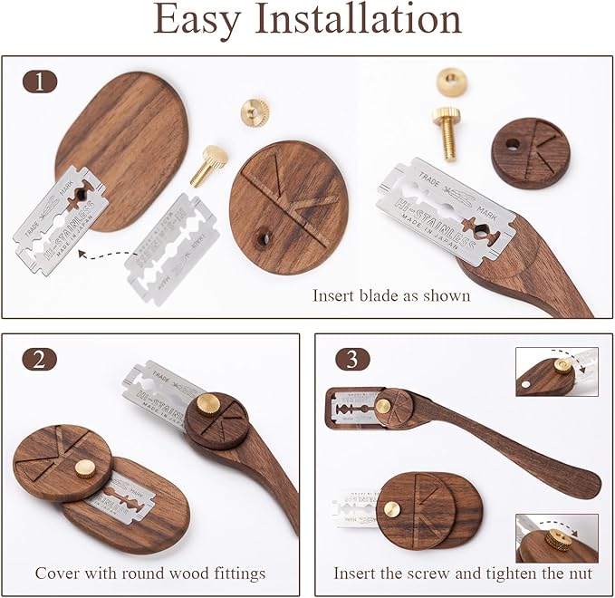 Bread Lame Set with Blade Cover, Two Scoring Knifes with 5 Feather Blades, Dough Scoring Tool for Bread Baking, Sourdough Scoring Tool Dexterous-Cut Series Lame Bread Tool (LUNA & ELEGANT)