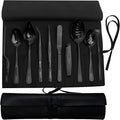 CREATIVECHEF Professional Chef Plating Kit, 10 Piece Culinary Plating Set, Black, Stainless Steel