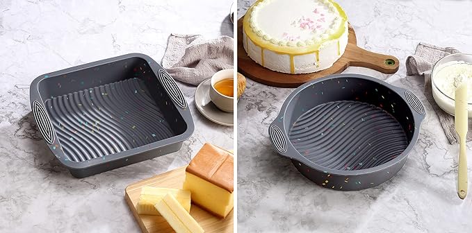 51PCS Silicone Bakeware Set Silicon Cake Molds Set For Baking, Including Baking Pan, Cake Mold, Cake Pan, Toast Mold, Muffin Pan, Donut Pan, And Cupcake Mold Silicone Baking Cups Set