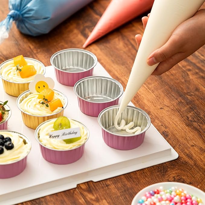 24 Inch Extra Large Piping Bags Disposable, 120Pcs Thickened Icing Piping Bags, Food Grade Cake Decorating Bag for Dessert, Pastry, Cookies, Cupcake Decorating
