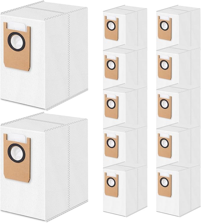12 Pack Dust Bags Compatible with Eufy Omni S1 Pro, Omni S1 Robot Vacuum, 4-Layer Replacement Disposable Bags
