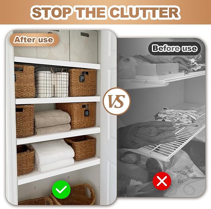 5 Pcs Wire Rack Covers 16x9x3 inch PVC Pantry Shelf Cover 0.31 inch Thick Removable Closet Wire Rack Shelf Covers,Decoration Kitchen Bathroom Office Shelving (Light Luxury White,16x9x3 inch)