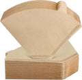 Natural Unbleached Coffee Filters, Size for 8-12 Cup Drip Coffee Makers, Cone Shape Design Prevents Leaks & Blowouts, Disposable for Pour Over & Automatic Machines