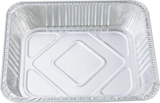 Aluminum Pans 9x13 Disposable Foil Pans (20 Pack) Half Size Deep Steam Table Pans Heavy Duty Extra Thick for Baking, Cooking, Roasting, Heating, Serving & Lining Steam-Table Trays