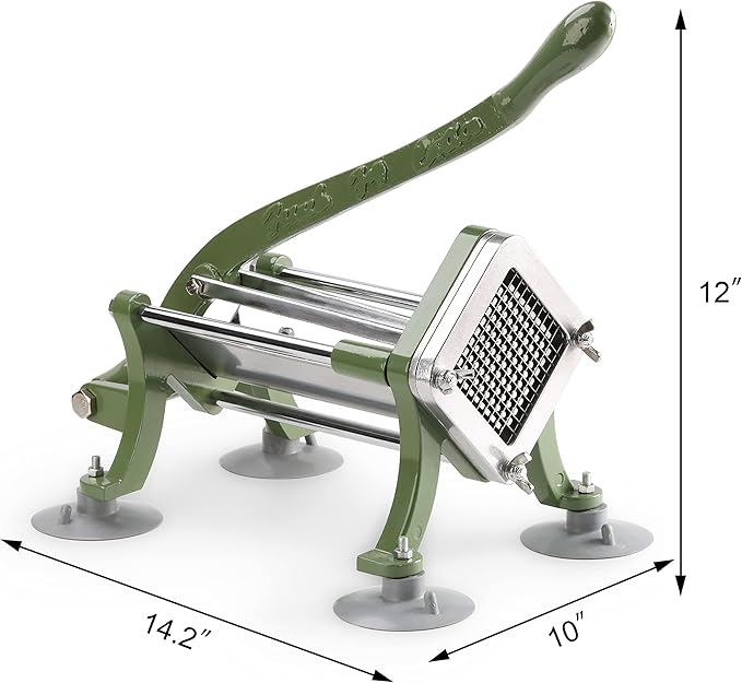 New Star Foodservice 37340 Commercial Restaurant French Fry Cutter with Suction Feet, 1/4-Inch