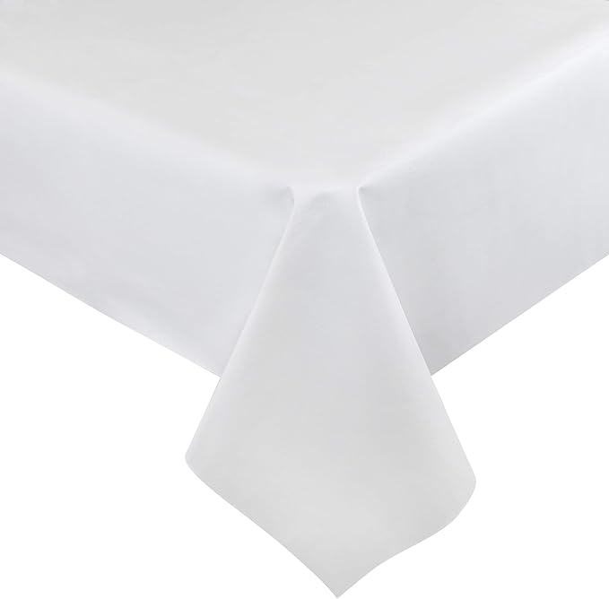 Quality Table Pad Protector, Superior Protection from Spills, Scratches & Heat - Reusable Vinyl Table Cloth with Cushion Flannel Backing (72" L x 54" W)