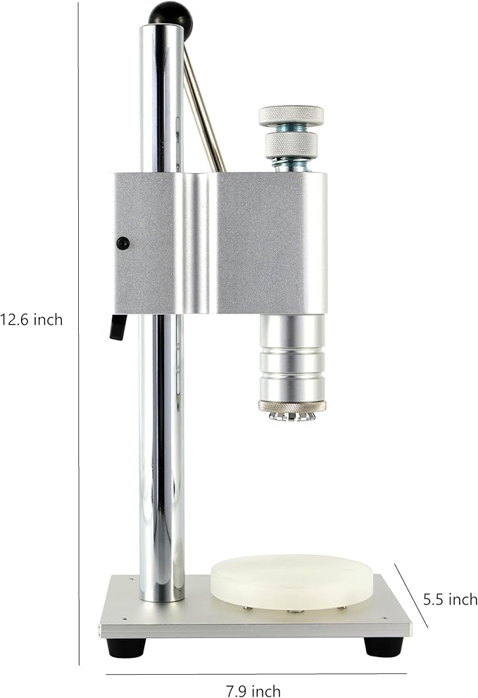 Yoolenatu Manual desktop perfume bottle crimping and capping tool machine, perfume bottle crimper,perfume bottle sealing machine (18 mm)