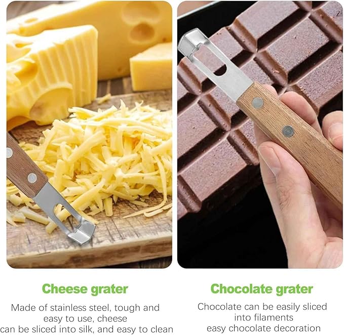 2Pcs Channel Knife Lemon Zester Tool Stainless Steel Citrus Peeler for Orange Fruit Rind Peel, Home Kitchen Bar Tools