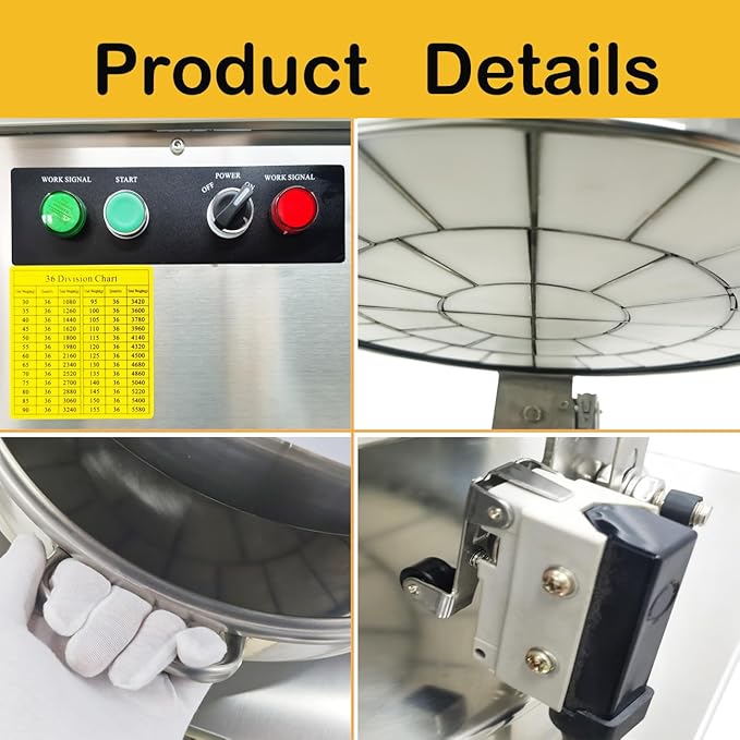 Electric Automatic Dough Divider 20pcs, Commercial Dividing Cutting Machine, Stainless Steel Cutter for Bakery, Pizzeria, 110V