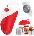 HuiJuKeJi Electric Can Opener, One-Touch Automatic Can Opener for Seniors with Arthritis, Rechargeable Hands-Free Can Opener for Almost Can Sizes, Smooth Edge & Food-Safe Kitchen Gadgets-Red