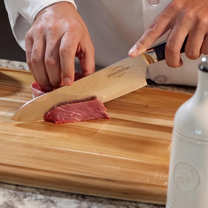 AUS-10 Damascus Chef Knife – 8 Inch Japanese Kitchen Knife, 67-Layer Steel, Ultra-Sharp Blade, Ergonomic Blue Resin Handle, Gift Box Included