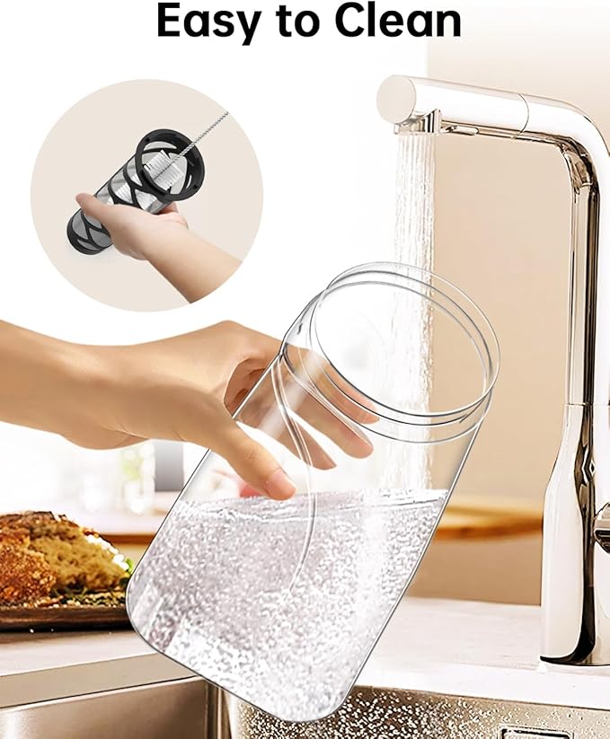 Cold Brew Coffee Maker, 70 oz (2100 ml) BPA Free Tritan Pitcher, Iced Coffee Maker and Tea Brewer, 100% Leak-Proof, Easy to Clean Reusable Mesh Filter, Black (2 Pack)